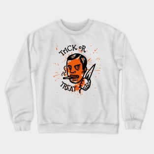 Halloween Trick Or Treat Horror knife Crewneck Sweatshirt